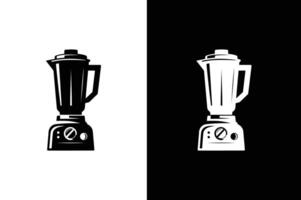 Blender icon silhouette illustration. Blender icon, Blender icon, Blender symbol isolated black white background. vector