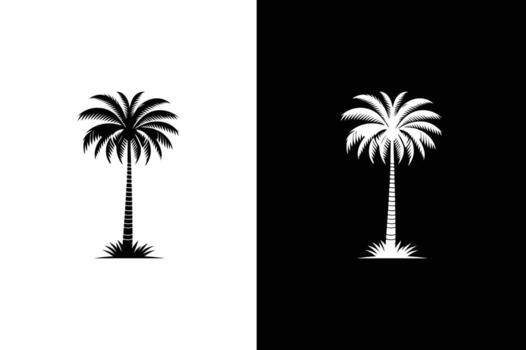 Coco palma árbol icono , sencillo estilo palma árbol silueta ilustración. vector