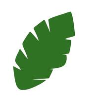a green leaf icon on a white background vector