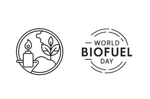 World Biofuel Day art vector