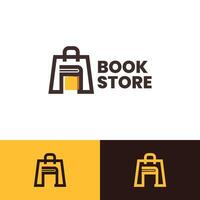 book store logo design vector