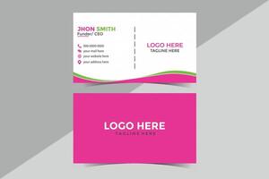 Modern Business Card Design vector