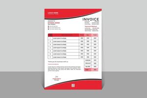 Business Invoice Design Template vector