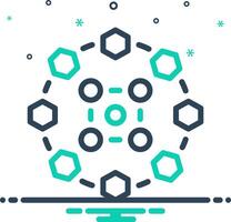 Mix icon for process vector