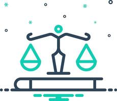 Mix icon for ethics vector