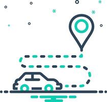 Mix icon for navigation vector