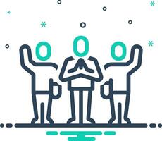 Mix icon for campaign vector