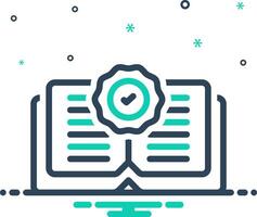 Mix icon for quideline vector