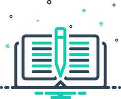 Mix icon for rules vector