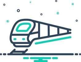 Mix icon for train vector
