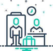 Mix icon for check in vector