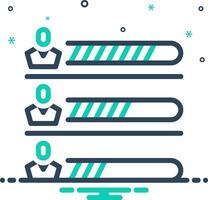 Mix icon for results vector