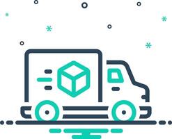 Mix icon for delivery vector