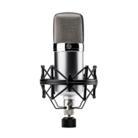 Professional Studio Microphone On Isolated Background For Recording And Broadcasting png