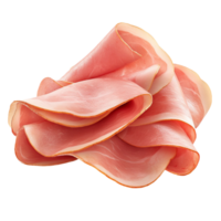 Animated Loop of Sliced Pink Ham on Plain Background png