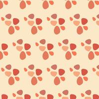 Abstract pattern with colorful spots. Red, light pink, light lilac, and cream spots on a light colored background. For fabrics, textiles, backgrounds, wallpaper. vector