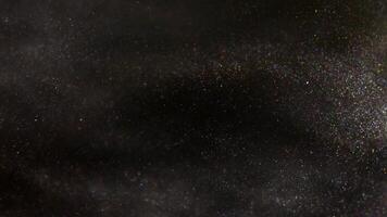 Golden dust background for creative glowing compositions, overlay with shiny dust particles in random motion video