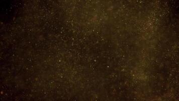 Golden dust background for creative glowing compositions, overlay with shiny dust particles in random motion video