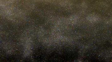 Golden dust background for creative glowing compositions, overlay with shiny dust particles in random motion video