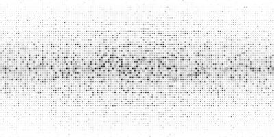 Minimalist Black and White Gradient Pixel Grid Background. Halftone square dot pattern white background vector