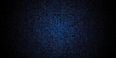 Abstract blue dotted Technology gradient background. Digital data with circular fading disintegration effect vector