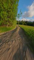 The breathtaking agile flight along the path in Tantra mountains. Poland video