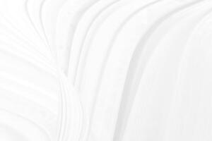 Clean fashion woven beautiful soft fabric abstract smooth curve shape decorative textile white background photo