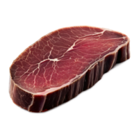 Lamb liver sliced thin fresh and glossy shot with a soft focus background png