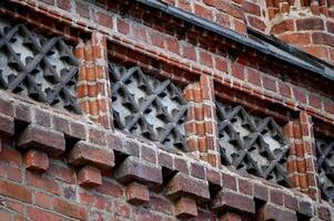 brickwork on the facade of a building photo