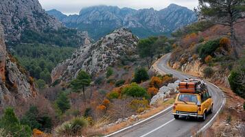 Family SUV on a Camping Trip photo