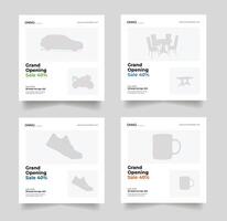 Minimal square banner template Flyer, square social post, Anyone can use this design easily, vector