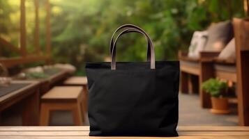 Canvas bag mockup photo
