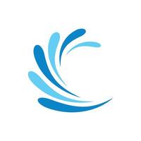 Ornamental Splash Water Logo Template Illustration Design. EPS 10. vector