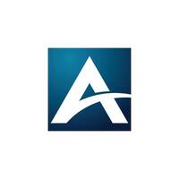 Letter A Swoosh Logo Template Illustration Design. EPS 10. vector