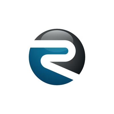 Letter R Initial Circle Logo Template Illustration Design