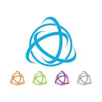 Swoosh and ball Logo Template vector