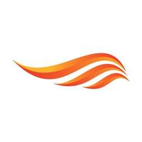 Wing Swoosh Logo Template Illustration Design. EPS 10. vector