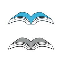 Open Book Icon Logo Template. Educate Illustration Design. EPS 10. vector