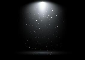 abstract display background with a spotlight and sparkling lights vector