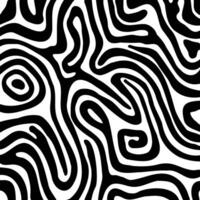 Abstract background with hand drawn swirly lines design vector