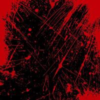 blood red grunge splatter background vector