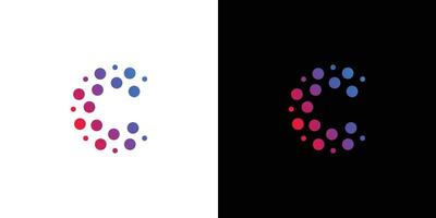 Modern and sophisticated letter C initials logo design vector