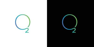 The oxygen logo design is simple and modern vector