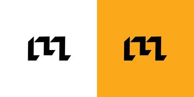 Modern and Unique letter M initials logo design 2 vector