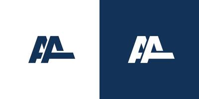 Modern and strong letter AA initials logo design vector