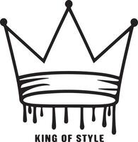 crown design king of style vector