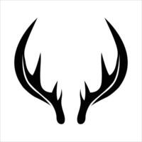 graphic design of deer horn symbol with simple and clean shape vector