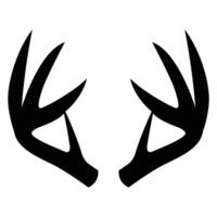 Deer horn symbol with simple and clean shape design vector