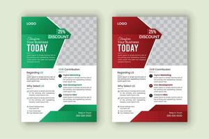 Corporate business multipurpose flyer design vector
