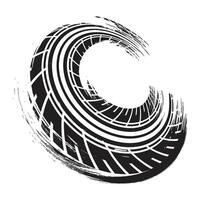 Tire illustration design background template vector